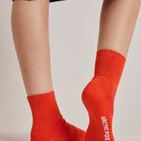 The Shortie Sock  - Lava Red