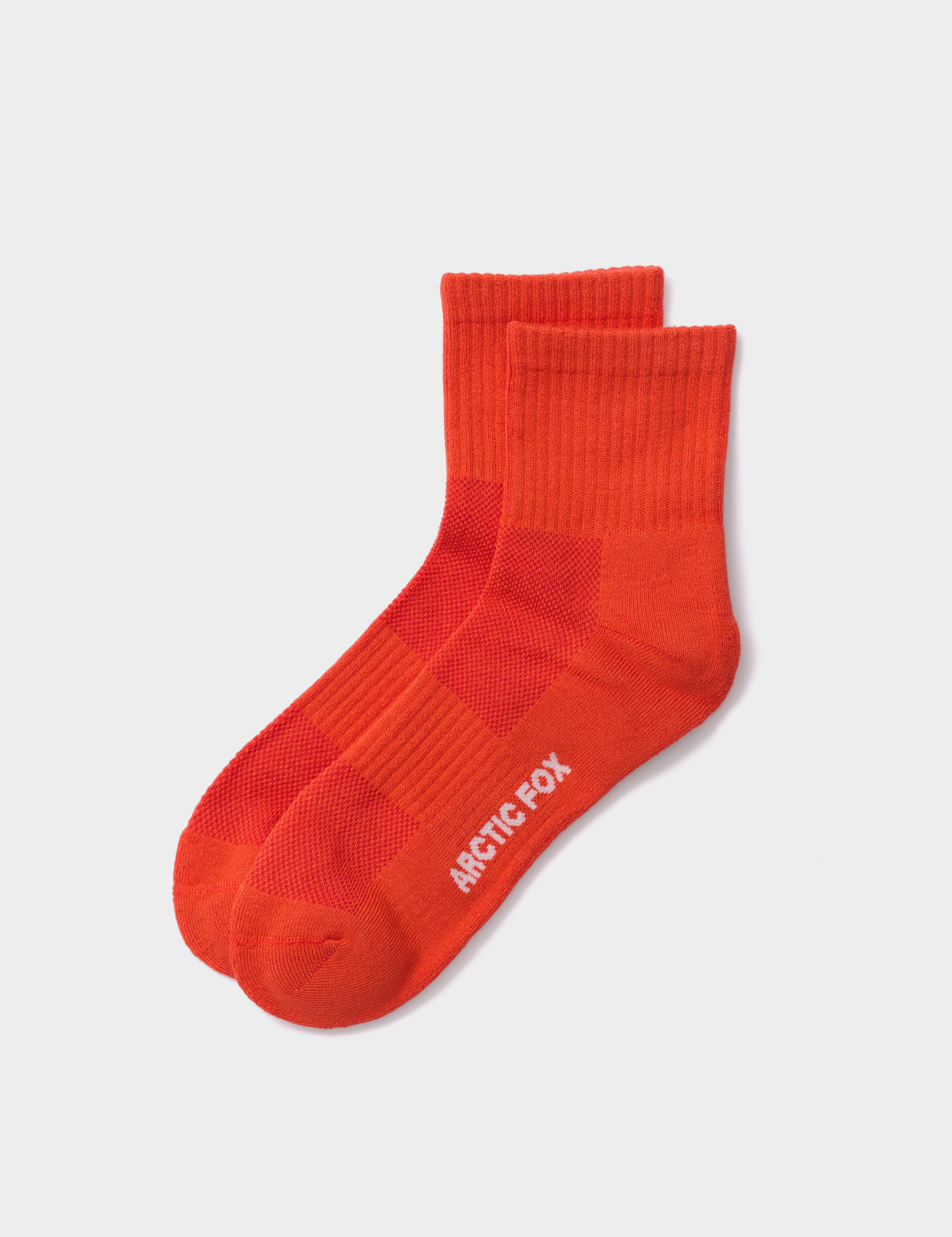 The Shortie Sock  - Lava Red