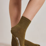 The Shortie Sock - Dark Olive
