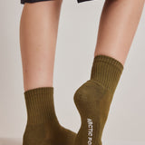 The Shortie Sock - Dark Olive