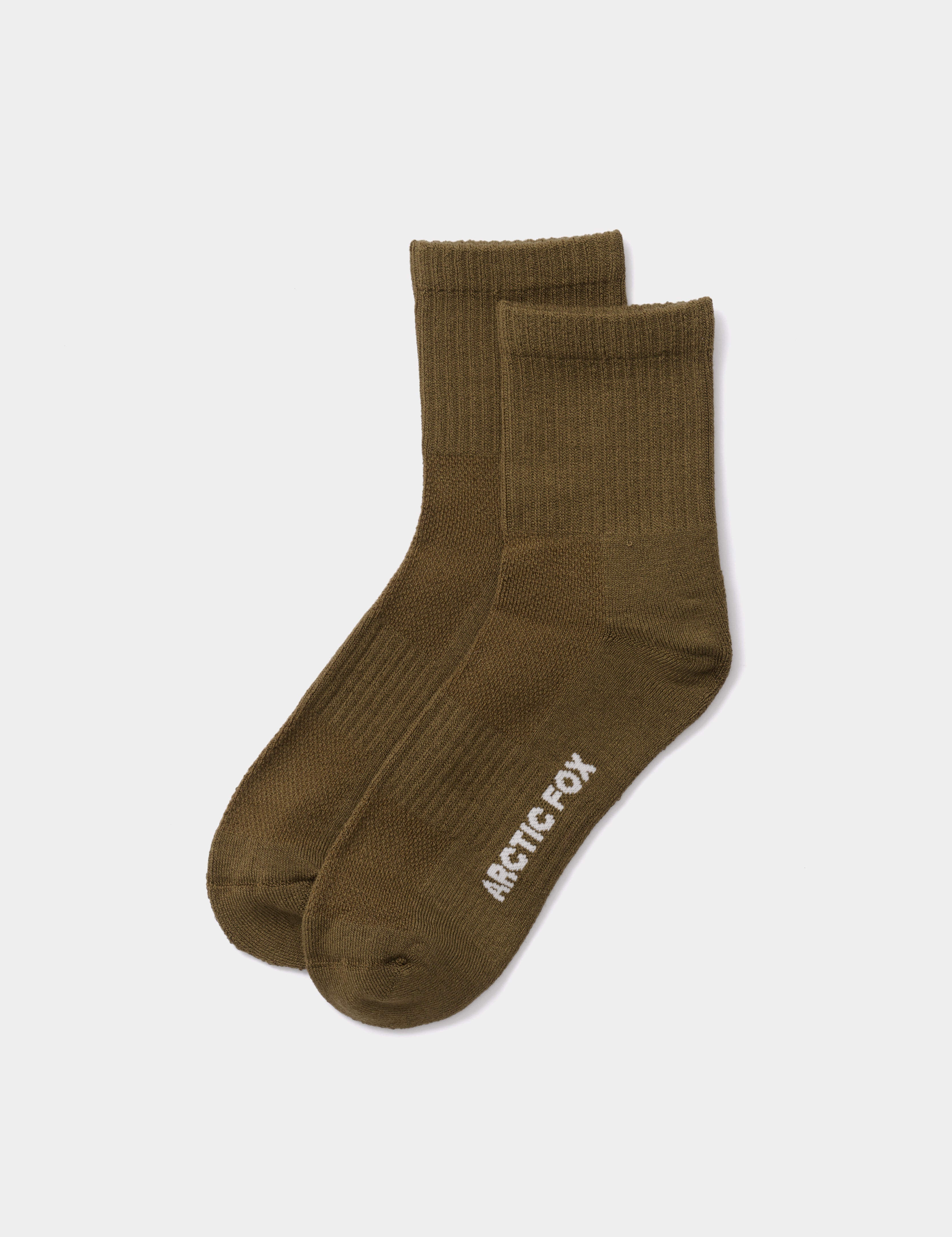 The Shortie Sock - Dark Olive