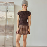 The Shortie Striped Sock - Grey Melange