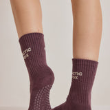 Pilates Grip Socks - Cocoa Powder