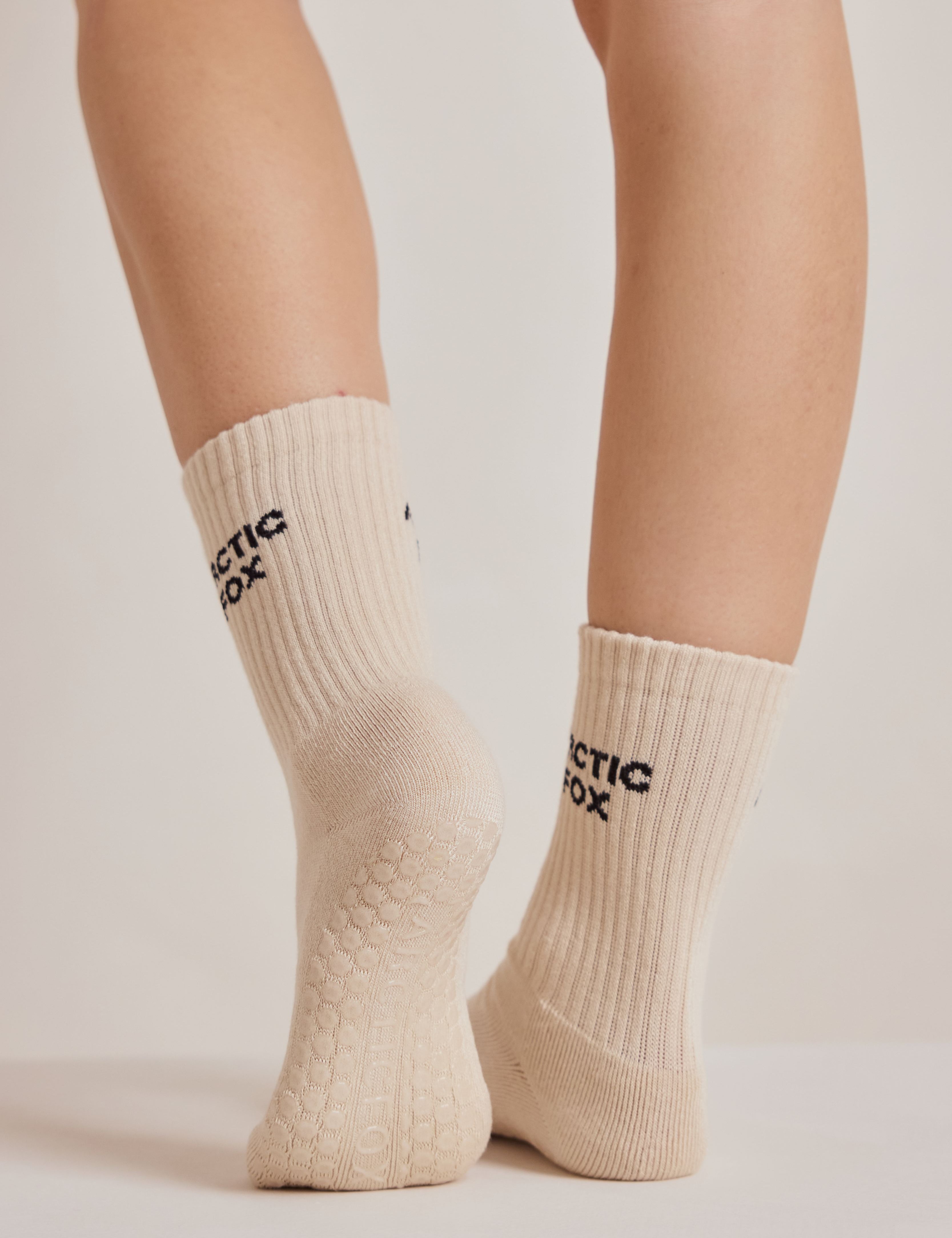 Pilates Grip Socks - Off White