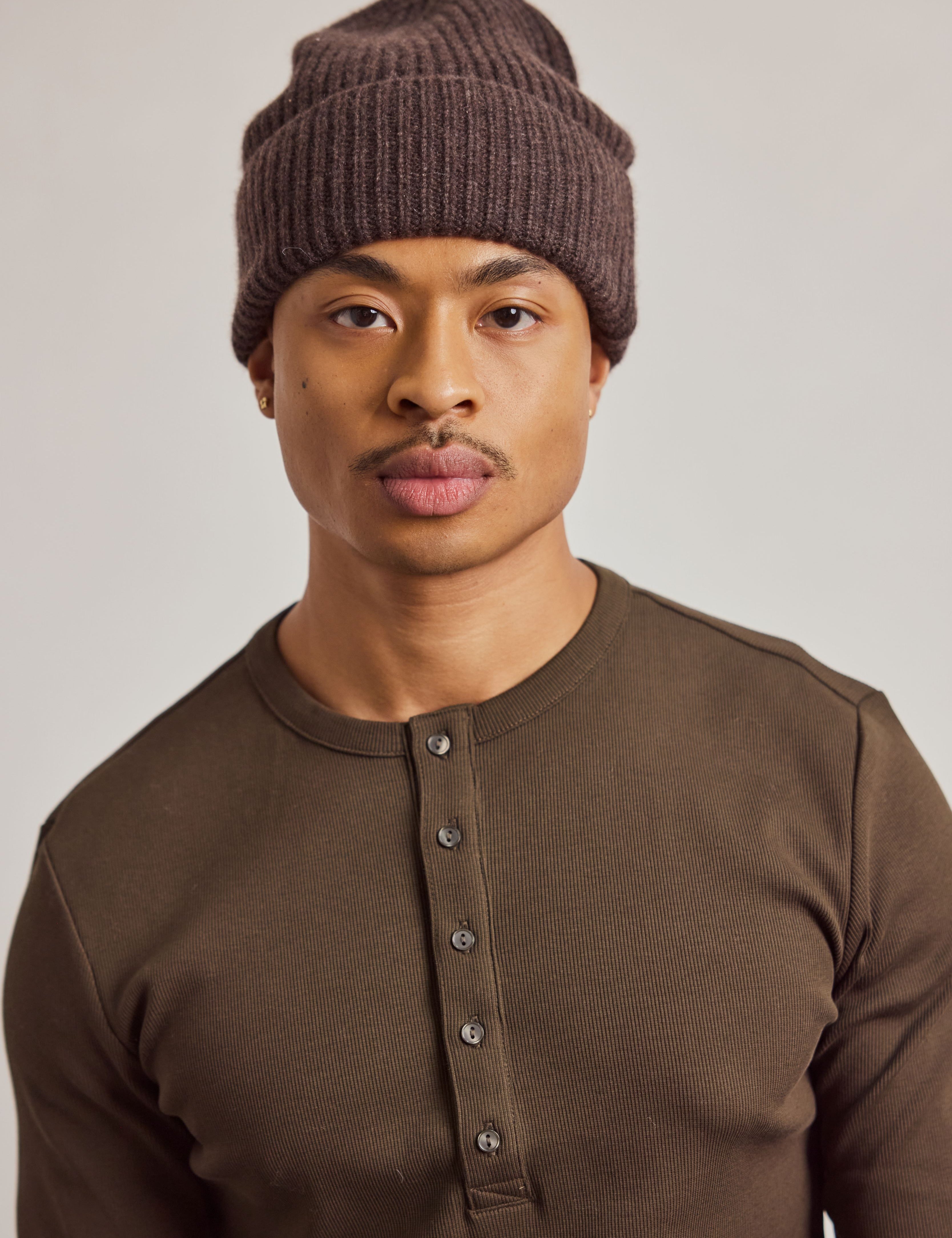 The Cashmere Beanie - Chocolate Brown