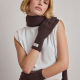 The Cashmere Gloves - Chocolate Brown