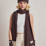 The Cashmere Scarf - Chocolate Brown
