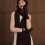 The Cashmere Scarf - Chocolate Brown