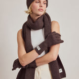 The Cashmere Gloves - Chocolate Brown