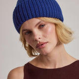 The Merino Wool Beanie - Denim Blue