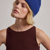 The Merino Wool Beanie - Denim Blue