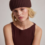 The Merino Wool Beanie - Espresso Brown