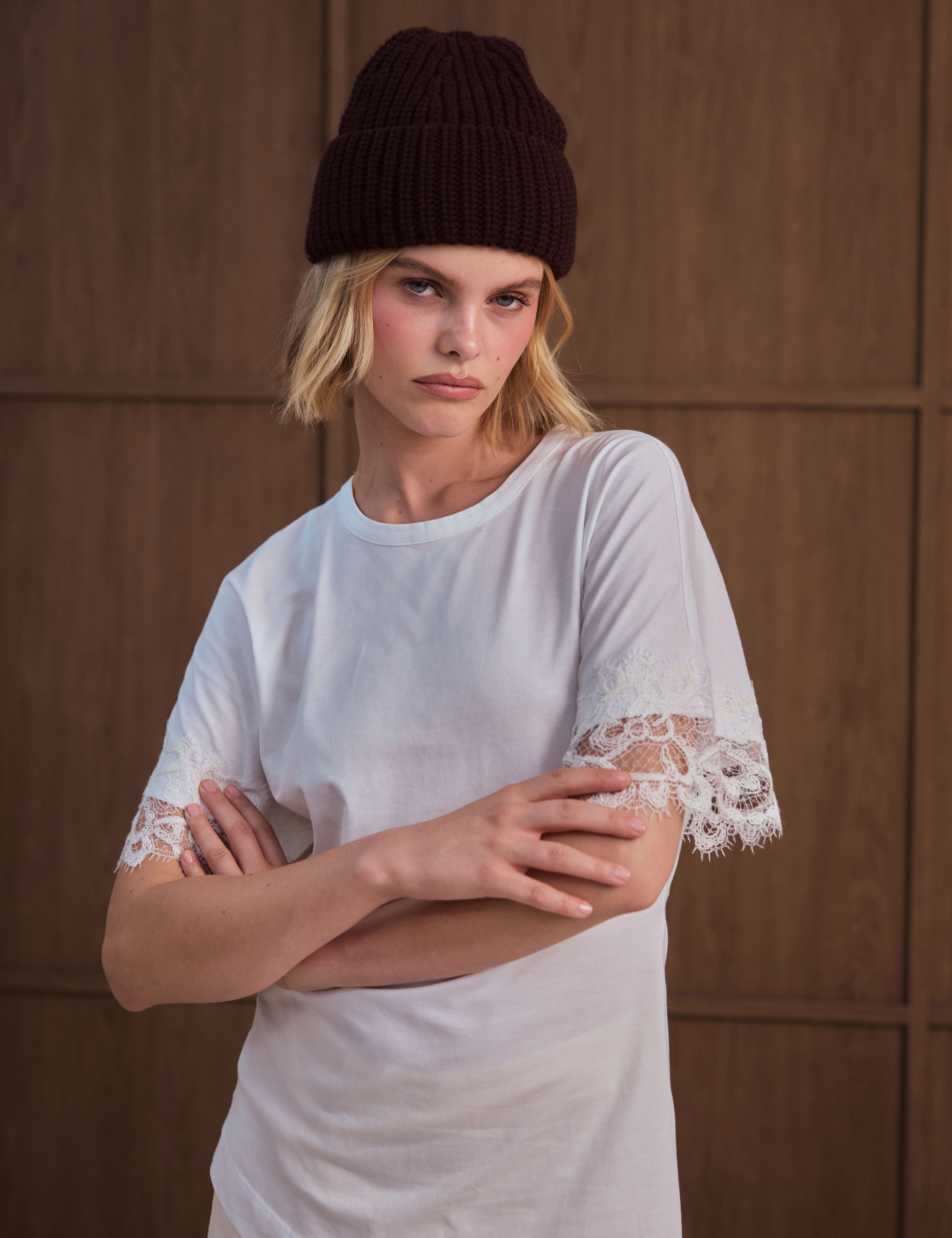 The Merino Wool Beanie - Espresso Brown