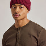 The Merino Wool Beanie - Dark Burgundy