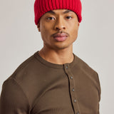The Merino Wool Beanie - Lava Red