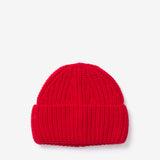 The Merino Wool Beanie - Lava Red