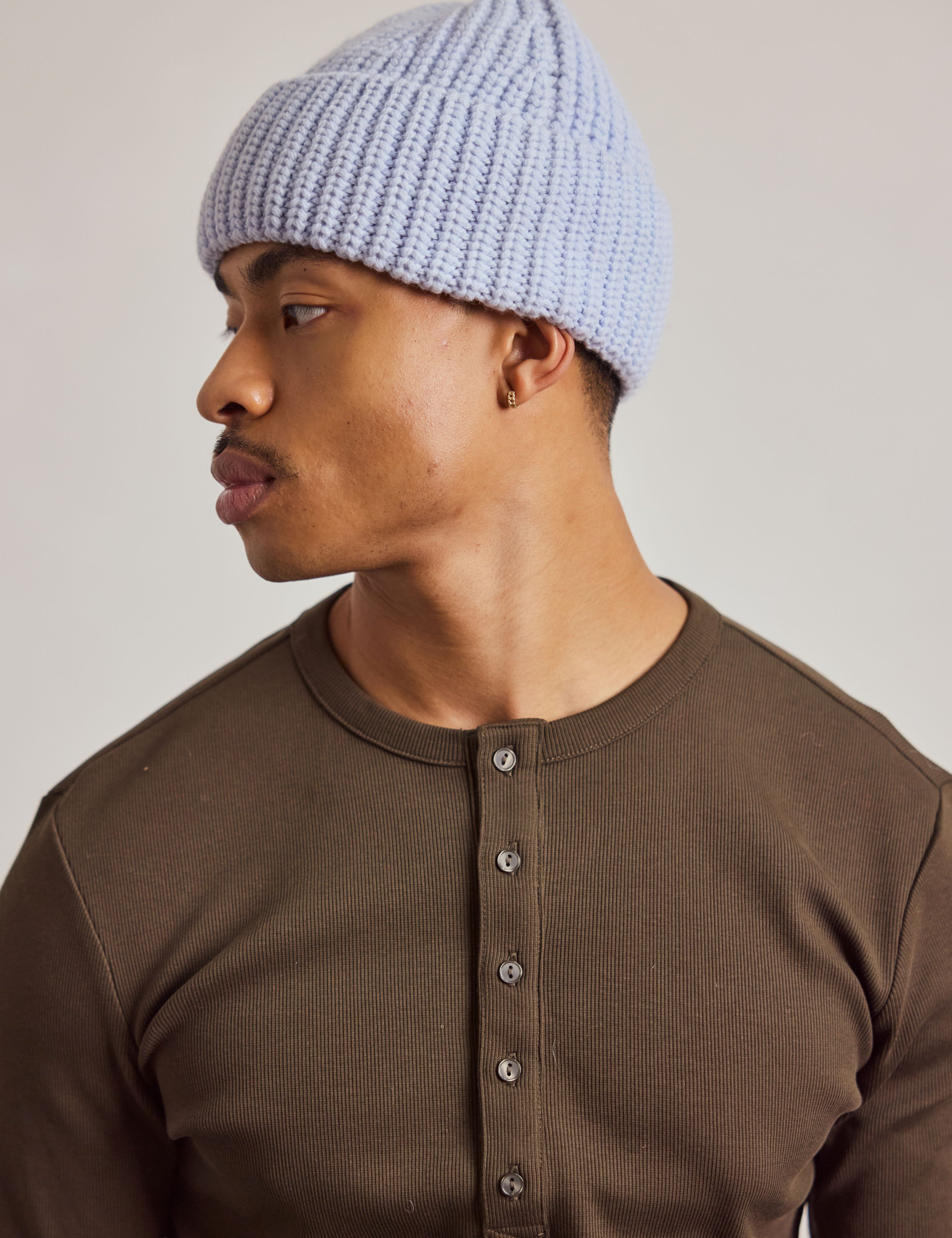 The Merino Wool Beanie - Aura Blue