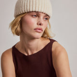 The Merino Wool Beanie - Off White
