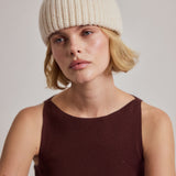 The Merino Wool Beanie - Off White