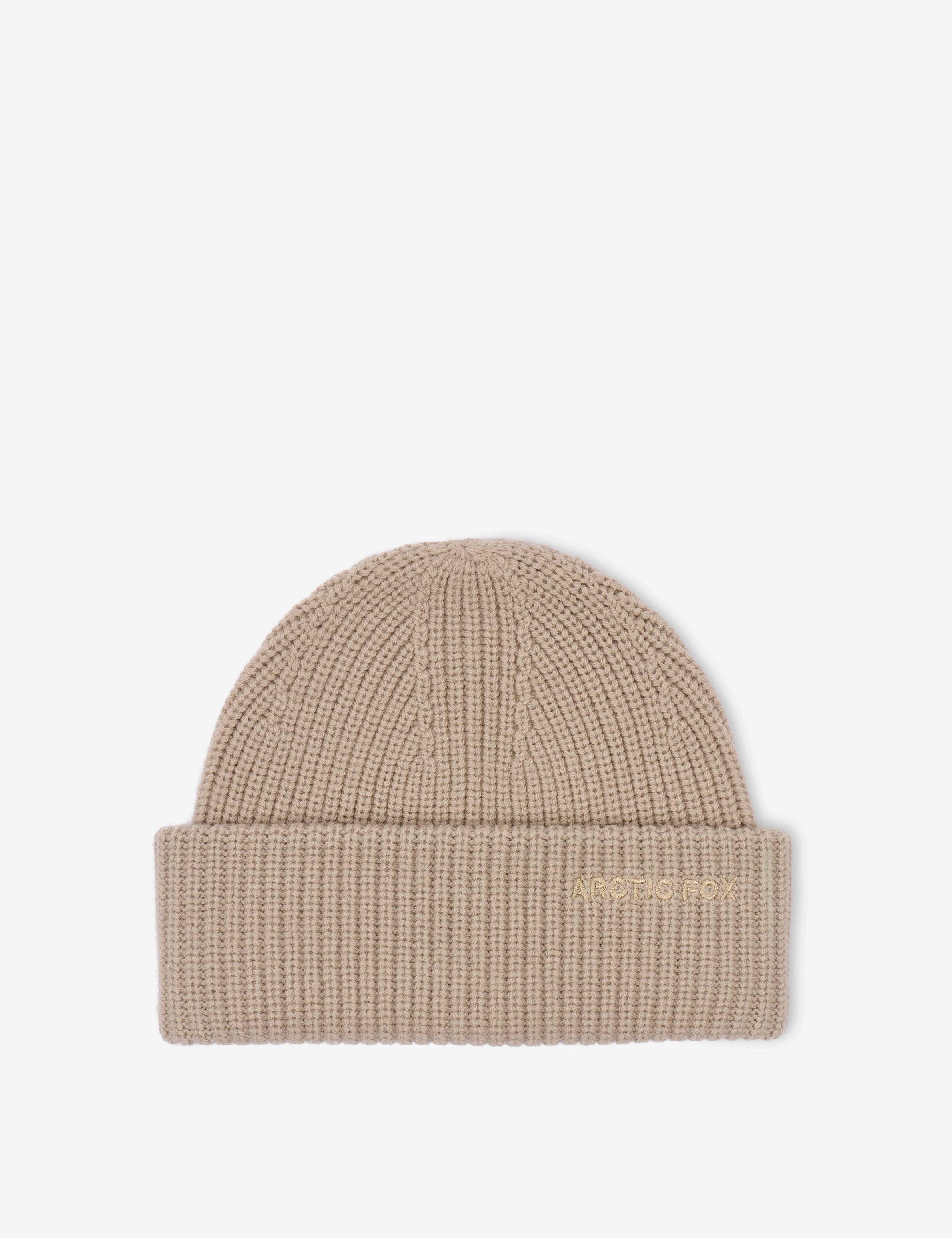 Embroidered Merino Wool Beanie