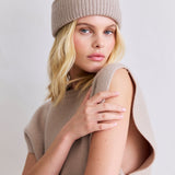 Embroidered Merino Wool Beanie
