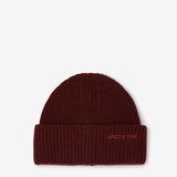 Embroidered Merino Wool Beanie