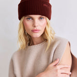 Embroidered Merino Wool Beanie