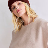 Embroidered Merino Wool Beanie