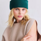 Embroidered Merino Wool Beanie