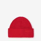 Embroidered Merino Wool Beanie