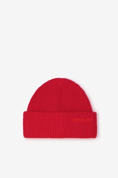 Embroidered Merino Wool Beanie