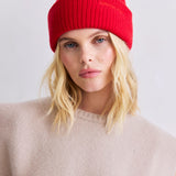 Embroidered Merino Wool Beanie