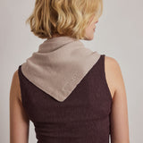 Merino Wool Triangle Scarf - Soft Taupe