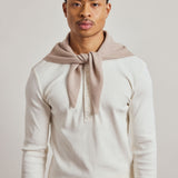 Merino Wool Triangle Scarf - Soft Taupe