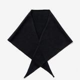 Merino Wool Triangle Scarf - Black