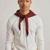 Merino Wool Triangle Scarf - Dark Walnut Brown