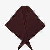 Merino Wool Triangle Scarf (L) - Dark Brown