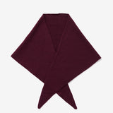 Merino Wool Triangle Scarf - Cherry Plum