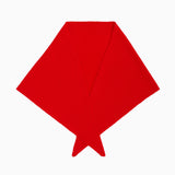 Merino Wool Triangle Scarf - Lava Red