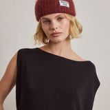 The Mohair Beanie - Cherry Burgundy