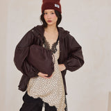 The Mohair Beanie - Cherry Burgundy