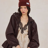 The Mohair Beanie - Cherry Burgundy