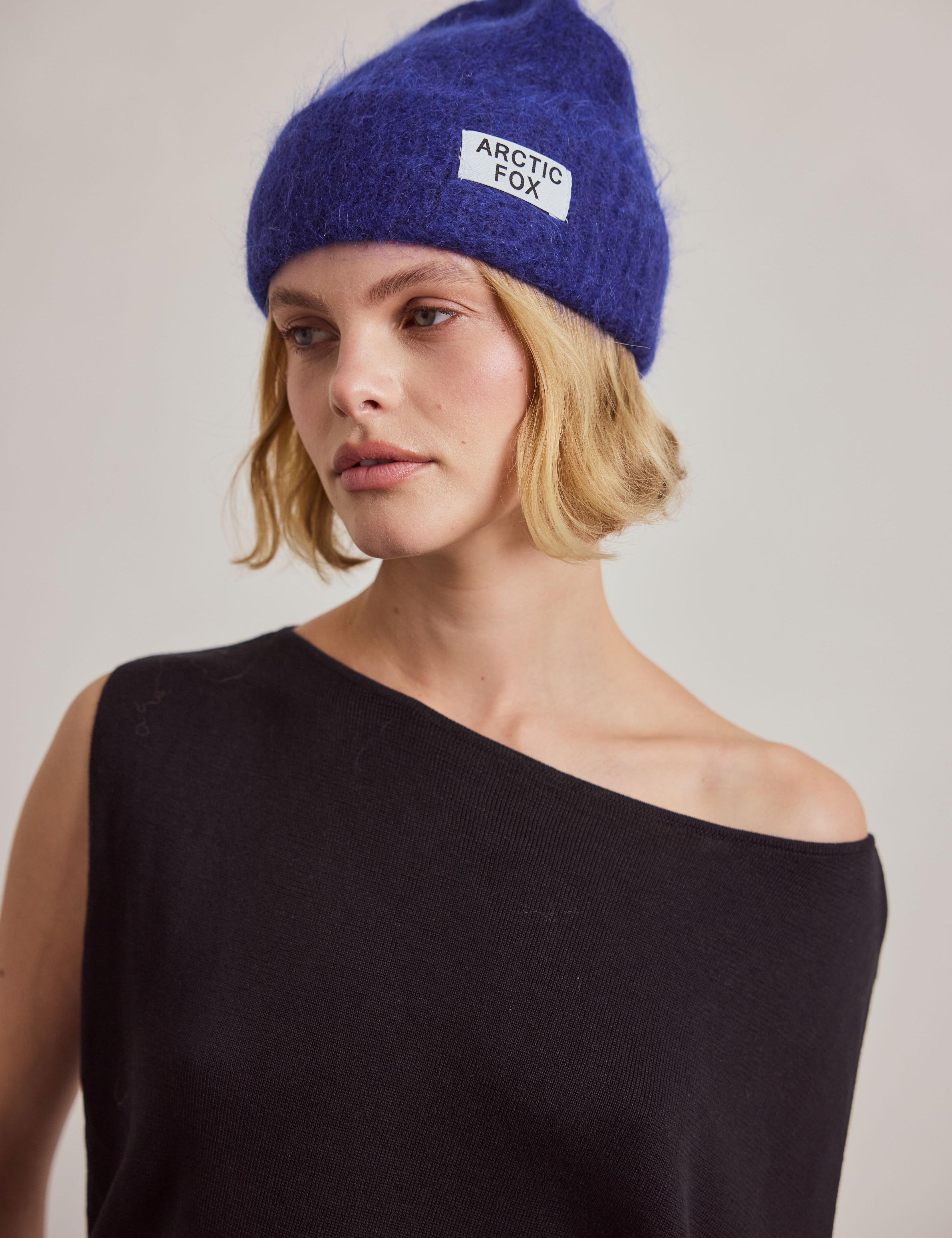The Mohair Beanie - Deep Sea Navy