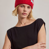 The Mohair Beanie - Red