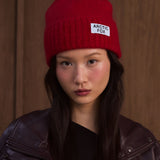 The Mohair Beanie - Red