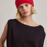 The Mohair Beanie - Red