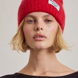 The Mohair Beanie - Red