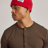 The Mohair Beanie - Red