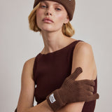 The Recycled Bottle Gloves - Chocolate