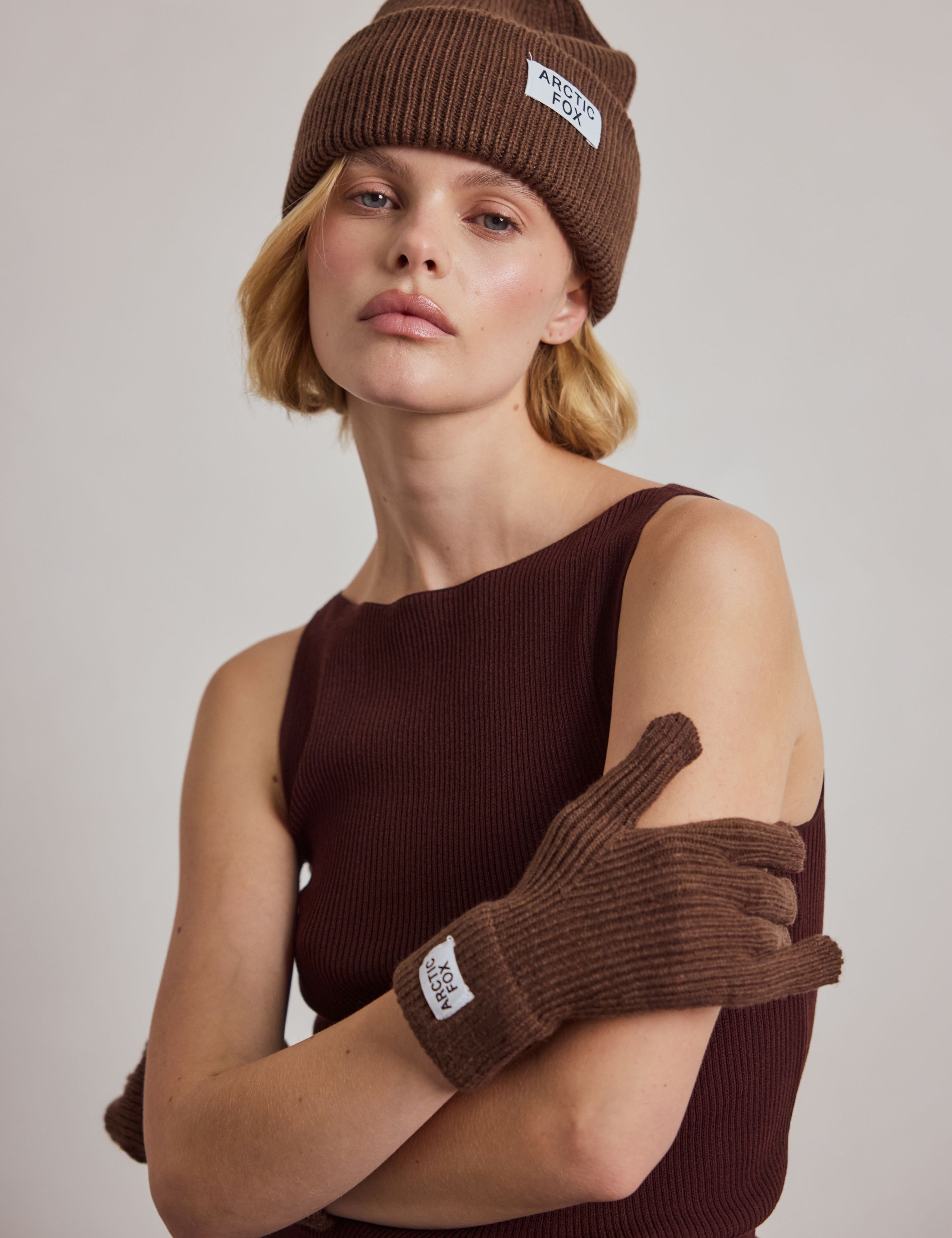 The Recycled Bottle Gloves - Chocolate